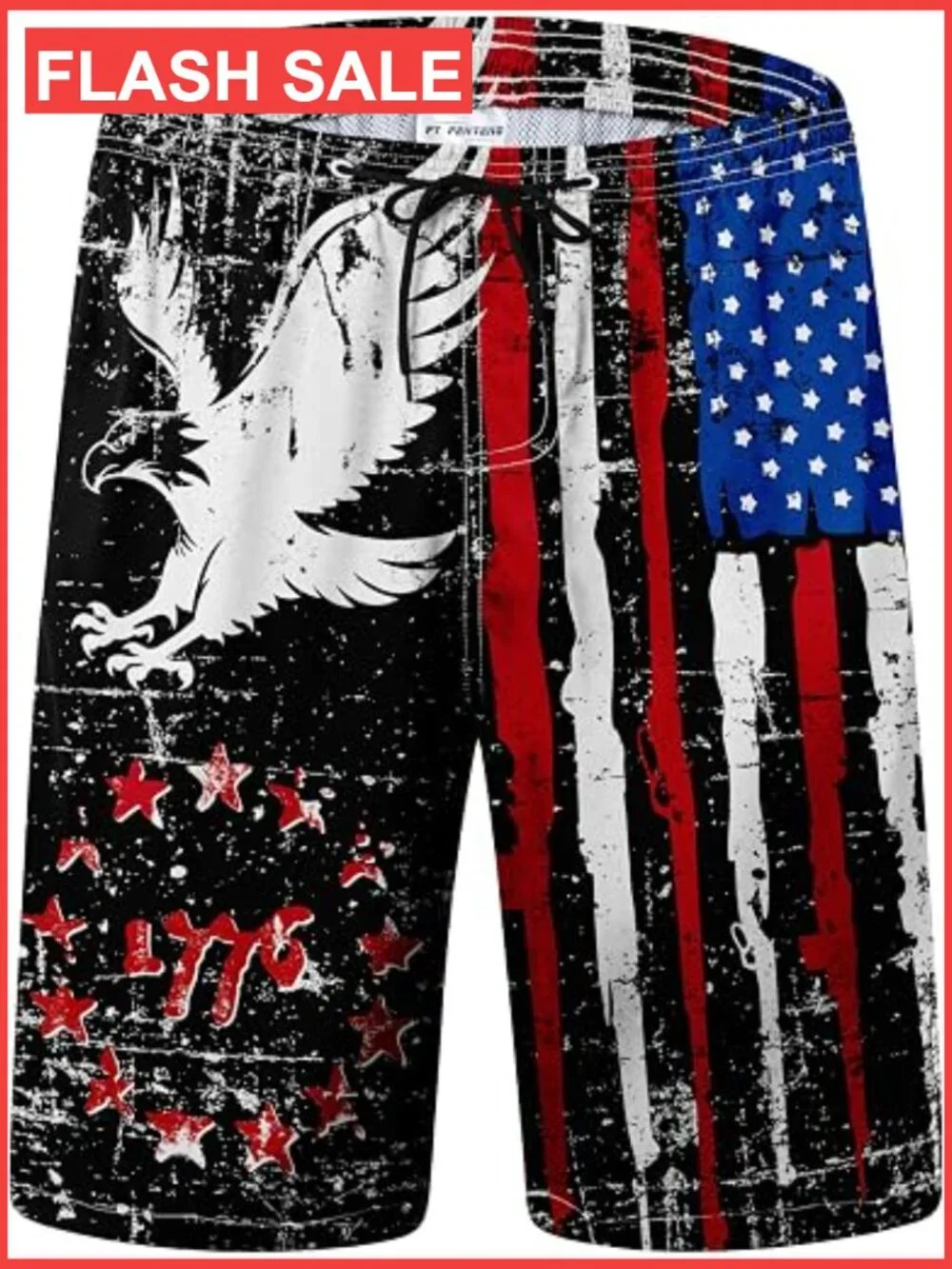 Mens Quick Dry Board Shorts with Mesh Lining UPF 50+